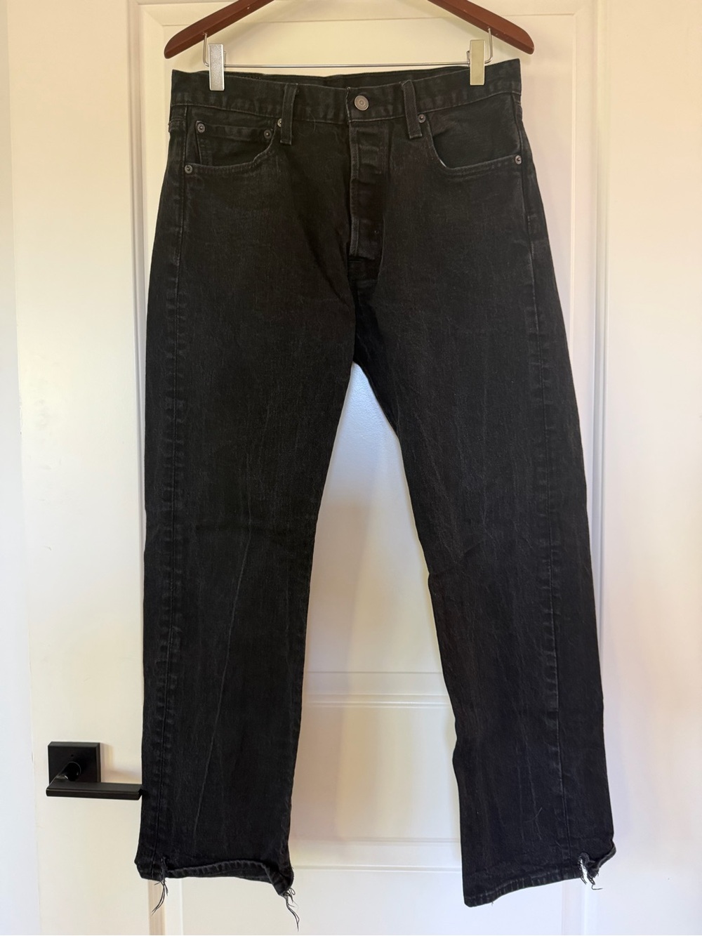 Levi's 501 34x30 Black Straight Jeans